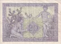 Algerien 20 Francs - Young woman - 02-02-1945- Serial S.1266 - P.92b