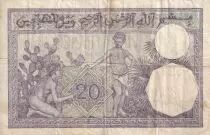 Algerien 20 Francs - Young woman - 10-09-1941 - Serial F.3519 - P.78c