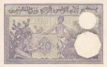 Algerien 20 Francs - Young woman - 11-01-1941 - Serial F.3319 - P.78c