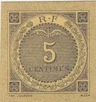 Algerien 5 Cents - Chambre de commerce of Bougie-Setif - 1916