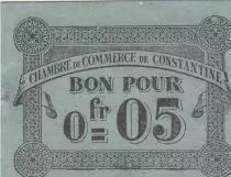 Algerien 5 Cents - Chambre de commerce of Constantine - 12-10-1915