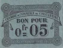 Algerien 5 Cents - Chambre de commerce of Constantine - 1915 - P.140.46