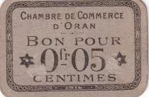 Algerien 5 Cents - Chambre de commerce of Oran - 1916 - P.141.48