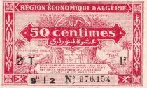 Algerien 50 Centimes - R�gion �conomique - 31-01-1944 - Serial I - P.100
