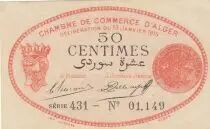 Algerien 50 Cents - Chambre de commerce of Alger - 13-01-1915 - Serial 431
