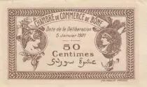 Algerien 50 Cents - Chambre de commerce of B&ocirc;ne - 05-01-1921 - Serial B