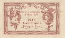 Algerien 50 Cents - Chambre de commerce of B&ocirc;ne - 08-03-1920 - Serial A