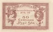 Algerien 50 Cents - Chambre de commerce of B&ocirc;ne - 28-05-1918 - Serial B