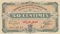 Algerien 50 Cents - Chambre de commerce of Constantine - 07-11-1916 - Serial AF.31