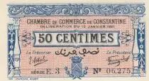 Algerien 50 Cents - Chambre de commerce of Constantine - 13-02-1921 - Serial E.3