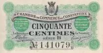 Algerien 50 Cents - Chambre de commerce of Constantine - 1915 - Serial B - P.140.3