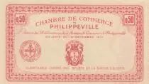 Algerien 50 Cents - Chambre de commerce of Philippeville - 10-11-1914 - S&eacute;rie 06.723