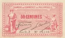 Algerien 50 Cents - Chambre de commerce of Philippeville - 29-12-1917 - S&eacute;rie B.3
