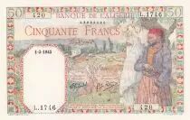 Algerien 50 Francs - Couple - Letter Watermark - 01-03-1945 - Serial L.1746