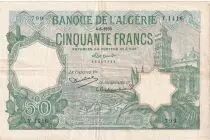 Algerien 50 Francs - Mosque - 04-06-1936 - Serial Y.1416 - P.80.a