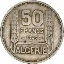 Algerien 50 Francs French Republic - Turin 1949