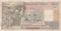 Algerien 50 NF 1959 -  Apollo - Triomphal arch of Trajan - Serial M.133