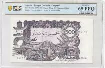 Algerien 500 Dinars - View of the city - Galleon and fortress - 1970 - - PCGS 65 PPQ