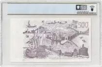 Algerien 500 Dinars - View of the city - Galleon and fortress - 1970 - - PCGS 65 PPQ