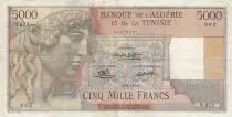 Algerien 5000 Francs Apollo - Triomphal arch of Trajan - 03-08-1950 -  Serial B.623