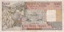 Algerien 5000 Francs Apollo - Triomphal arch of Trajan - Algeria  - 21-12-1949 -  Serial Z.343