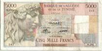 Algerien 5000 Francs Apollo - Triomphal arch of Trajan - N.280  - 1949