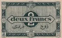 Algerien Algeria 1 Franc Green - Economical region - 31.01.1944 - Serial A - P101