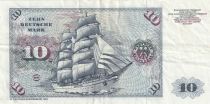 Allemagne (RFA) 10 Deutsche Mark, Port. homme - Voilier - 1980 - Série CR