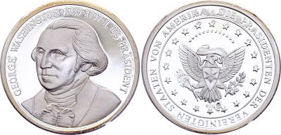 Allemagne (RFA) George Washington Prsident des Etats-Unis - 1789-1797- Argent