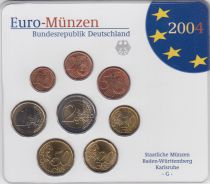 Allemagne (RFA) Série 8 monnaies 2004 - FDC - Karlsruhe - G