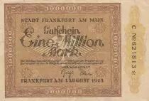 Allemagne 1 000 000 Mark - Main-Hessen - Série C - 1923