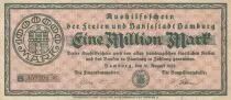 Allemagne 1 000 000 mark - Ville d\'Hamburg - S&eacute;rie B  - 1923