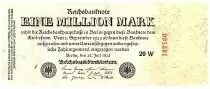 Allemagne 1 000 000 Mark 1923  - Séries et numéros variées - Sans lettre