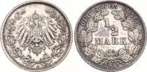 Allemagne 1/2 Mark 1915 A - Aigle couronné, argent