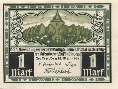 Allemagne 1 Mark - Bosau - 1921 - Notgeld