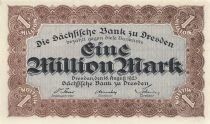 Allemagne 1 Million Mark - Dresden - 18-08-1923