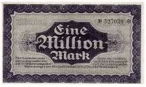 Allemagne 1 Million Mark, Marron, bleu - 1923 - Dresden - Numéro 327030