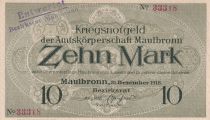 Allemagne 10 Mark - Maulbronn - Notgeld - 31-12-1918 - SPL