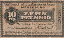 Allemagne 10 Pfennig - Camp de prisonniers de Merseburg - 1917
