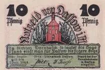 Allemagne 10 Pfennig - Dassow - Notgeld - 1921