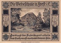 Allemagne 10 Pfennig - Forst (Lausitz) - Notgeld - 1921