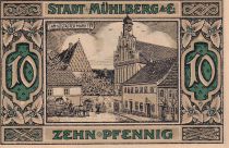 Allemagne 10 Pfennig - Mühlberg - Notgeld - 1921
