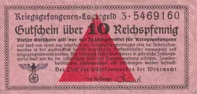 Allemagne 10 Reichespfenning  - Camp de Prisonniers  - 1940 - TB - Rosenberg 521