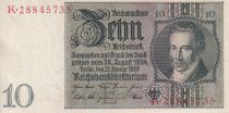 Allemagne 10 Reichsmark - Albrecht Duhrer - 1929 - Série K - P.180a