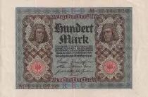 Allemagne 100 Mark - Cavalier de Bamberg - 1920 - Série M - SUP - P.69b