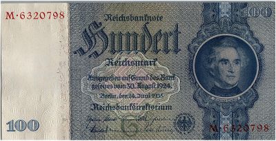 Allemagne 100 Reichsmark 1933 - Sries G - NEUF