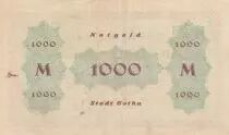 Allemagne 1000 Mark - Notgeld - Ville de Gotha - 1923 - Num&eacute;ro 6313