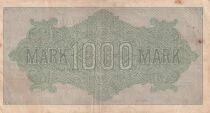 Allemagne 1000 Mark - Num&eacute;ro noir -  1922 - S&eacute;rie D-GD