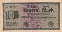 Allemagne 1000 Mark - Num&eacute;ro noir - 1922 - S&eacute;rie N-LV
