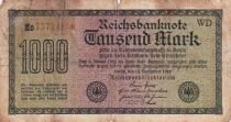 Allemagne 1000 Mark - Num&eacute;ro rouge avec ast&eacute;risque - 1922 - S&eacute;rie Mo-WD